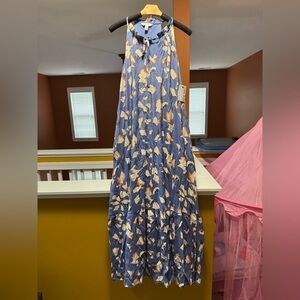 Nine West tiered peasant maxi dress